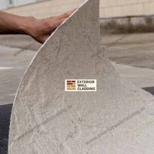 Beige Sandstone Textured Finish Light Weight Modified Clay Flexible Veneer Sheet