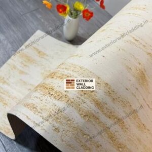 Beige Travertine Design Light Weight Flexible Clay Veneer Sheet