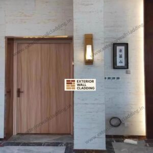 Grey Travertine Design Light Weight Flexible Clay Exterior Wall Veneer Sheet