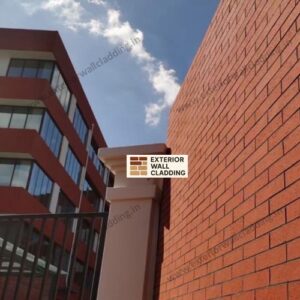 Natural Brick Textured Modified Clay Flexible Veneer Facade Wall Cladding Brick Tile